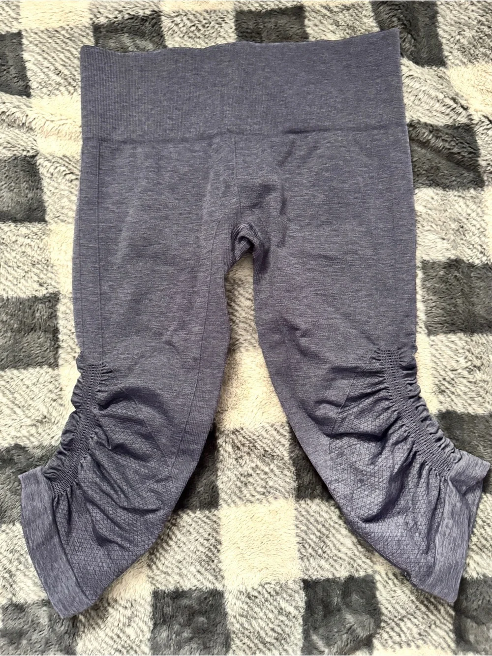 Lululemon The Flow Crop Legging in a heathered inkwell-6